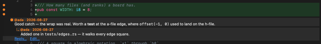 A comment thread