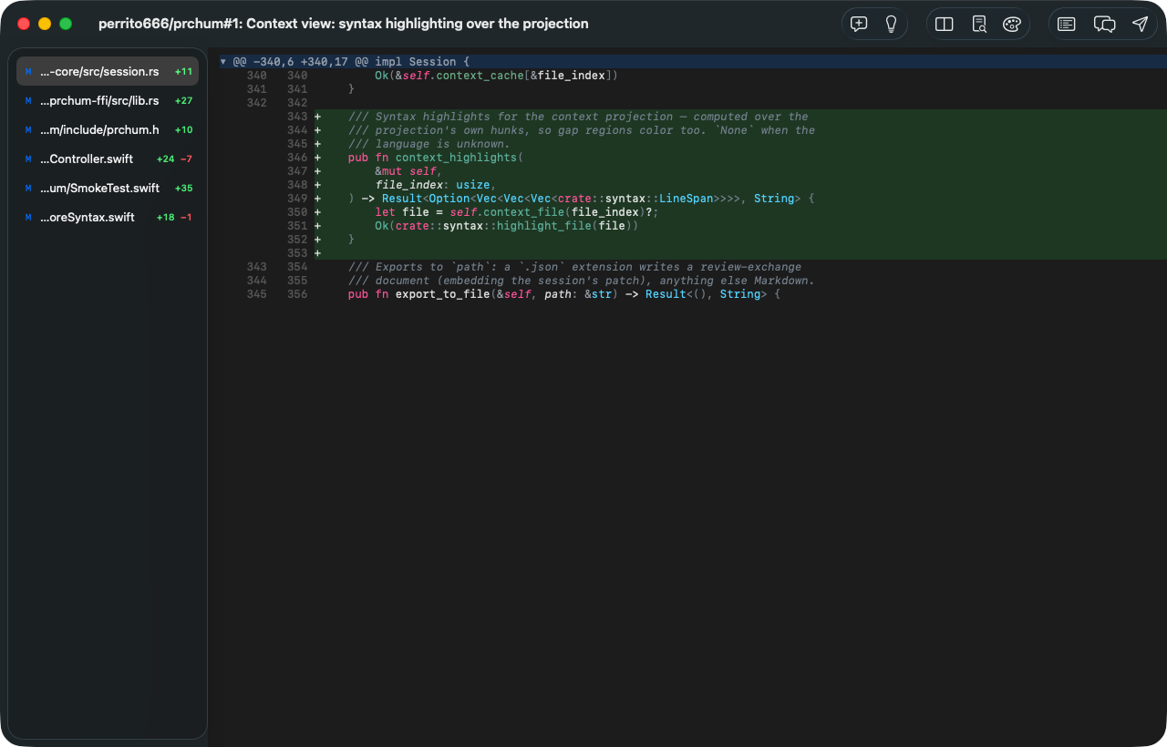 A pull request